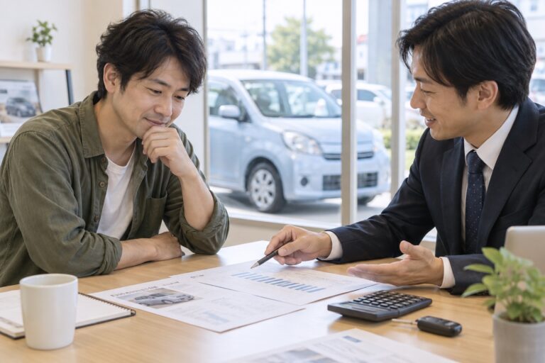自己破産後に車が必要で不安を確認する車選びのイメージ