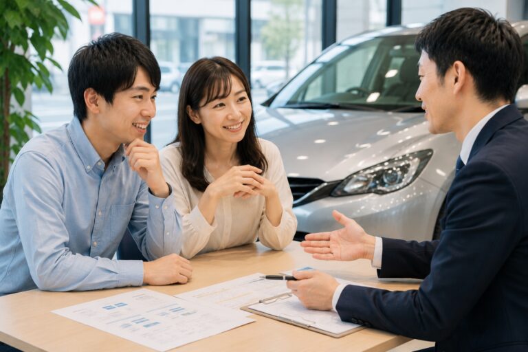 任意整理中に車を買って困らないを確認する車選びのイメージ