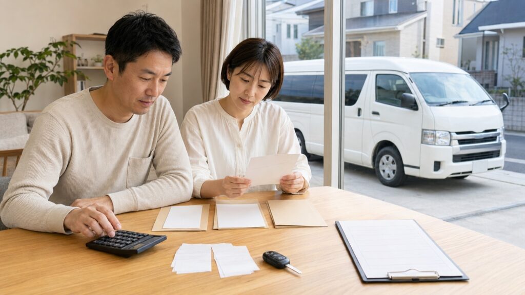 中古車の契約書は何を読むを確認する車選びのイメージ