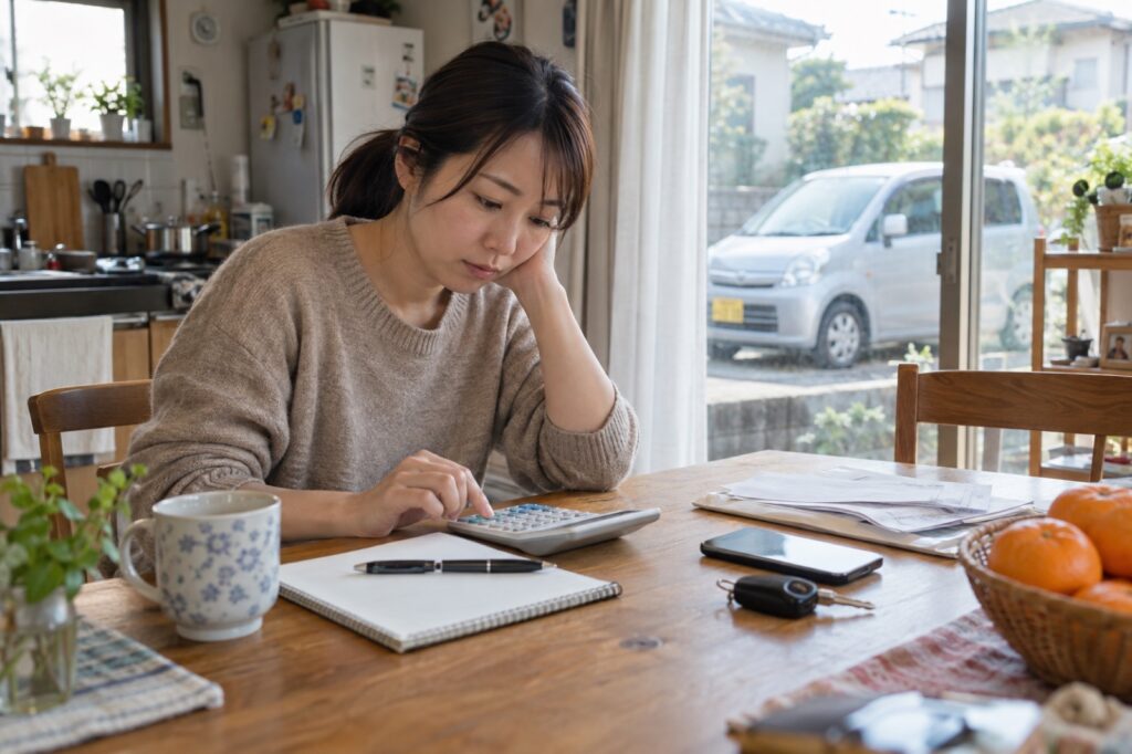 収入が不安定でも車を持てるを確認する車選びのイメージ
