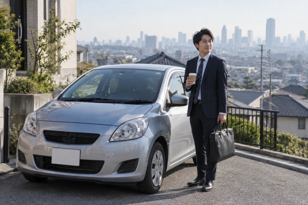 通勤用の中古車は何を選ぶを確認する車選びのイメージ