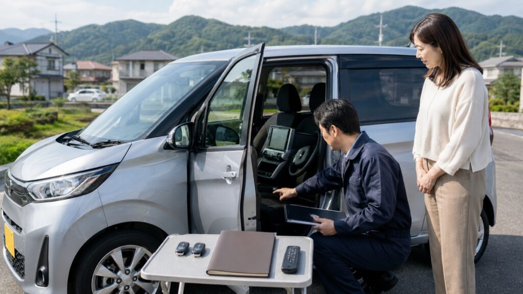 車検が長く残る中古車なら安心を確認する車選びのイメージ