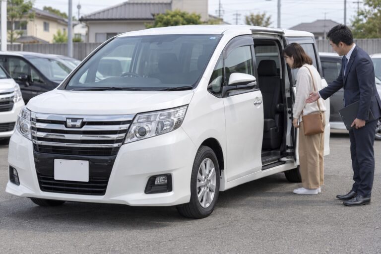 ノアの中古車で送迎は楽になるを確認する車選びのイメージ