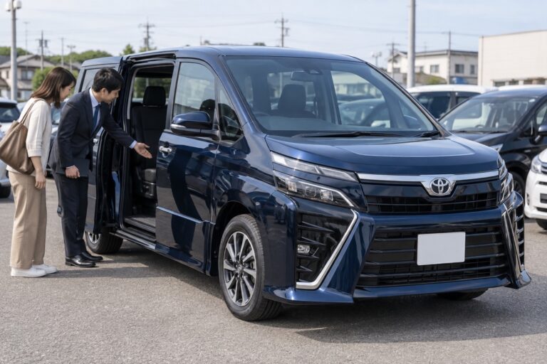 ヴォクシーの広さだけで決めてよいを確認する車選びのイメージ