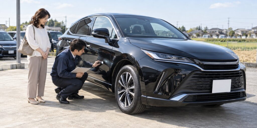 ハリアーの中古車で困らないを確認する車選びのイメージ