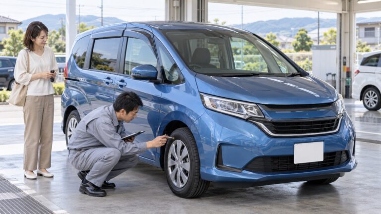 フリードは家族全員の荷物が載るを確認する車選びのイメージ