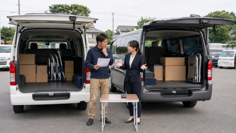 自社ローンとリースはどちらが合うを確認する車選びのイメージ
